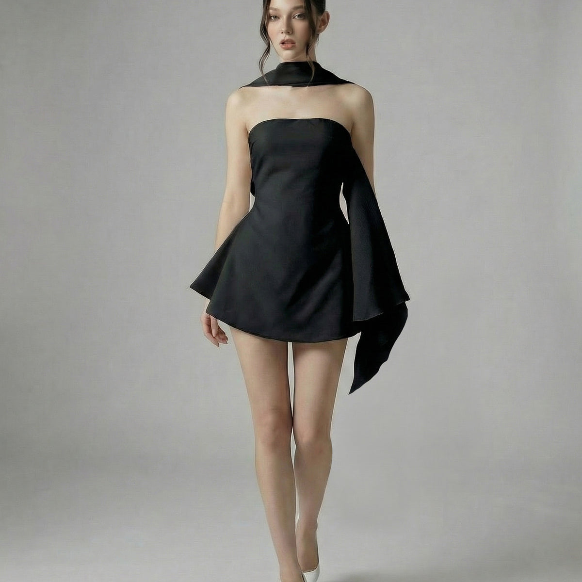 DAPHNE Sculpting Scarf Mini Dress