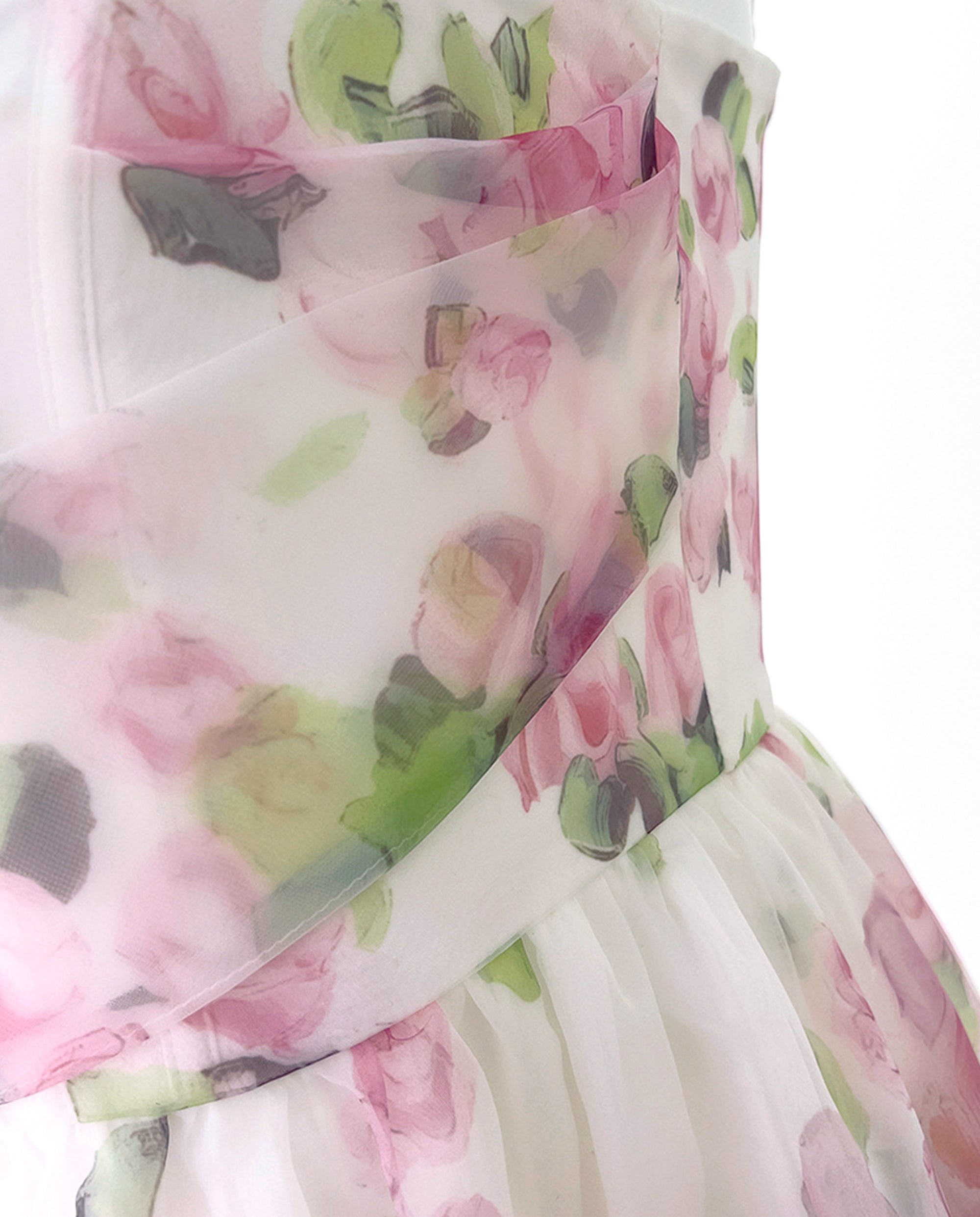 corset watercolor ditsy dress Watercolor Garden Corset Maxi Dress