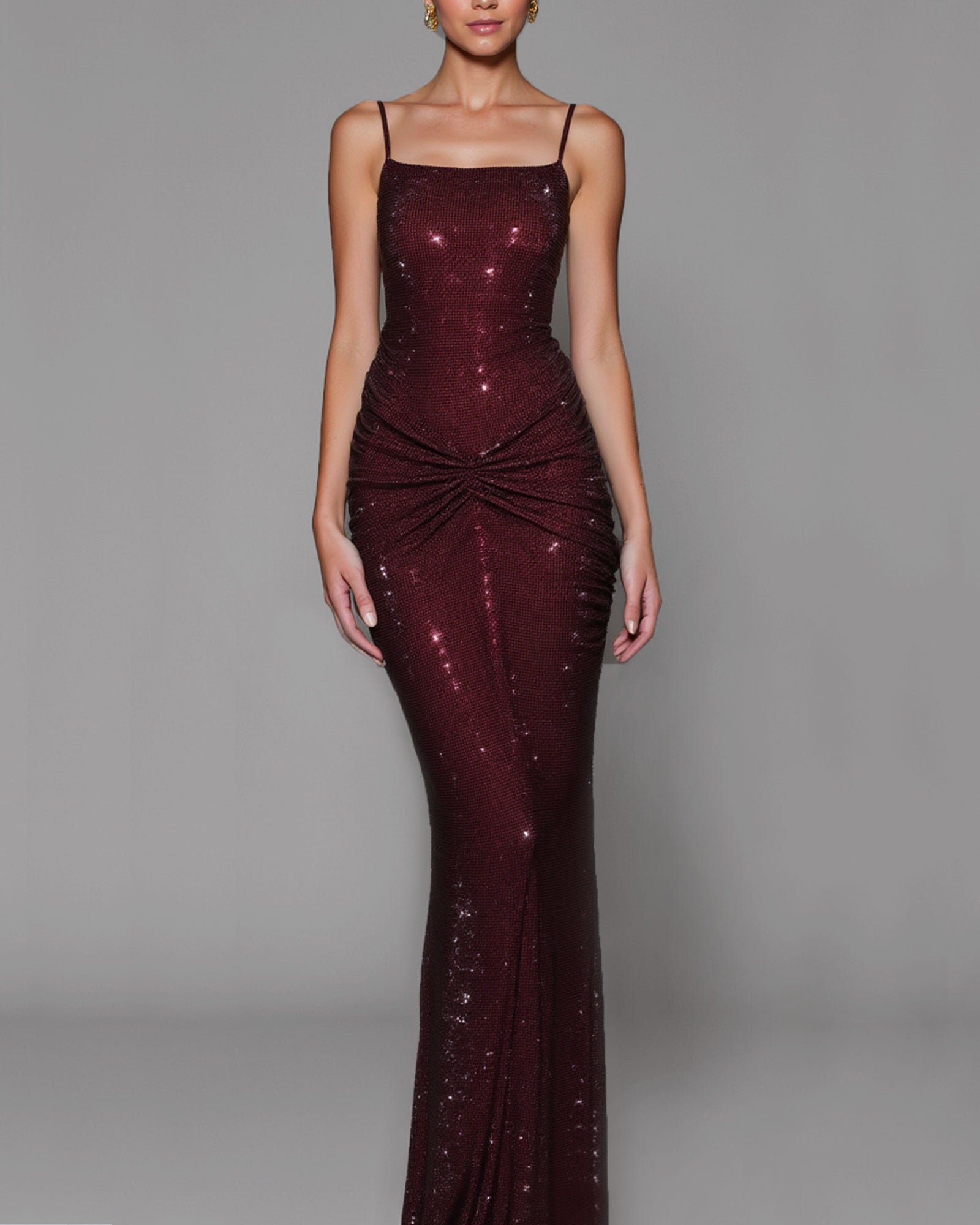 Nadia-crystal-sequin-pleated-