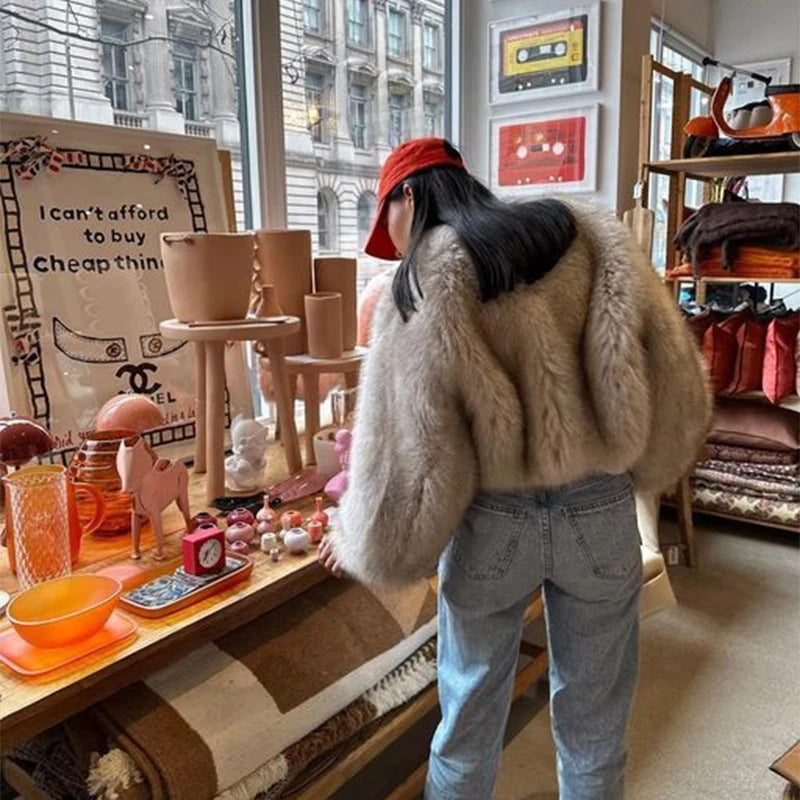 Fur Coat Short Tokas Fur Women's Casual European And American Style Street Style Fox Fur Women's Clothing