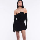 Sexy Red Tube Top Skirt Niche Temperament High-end Decorative Three-dimensional Flowers Dress