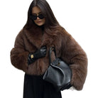 Fur Jacket Women's Short Street Style Fashion Fox Fur Jacket New Autumn And Winter Plush Women's Jacket