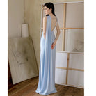 Blue Evening Dress For Women 2025 New Classy Classy Accessible Luxury Niche Tube Top Engagement French High-End Dinner