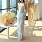 Vietnamese Niche Elegant Lace Mesh Embroidered Dress Women's 2025 New High-class Feeling Banquet Waist Dress