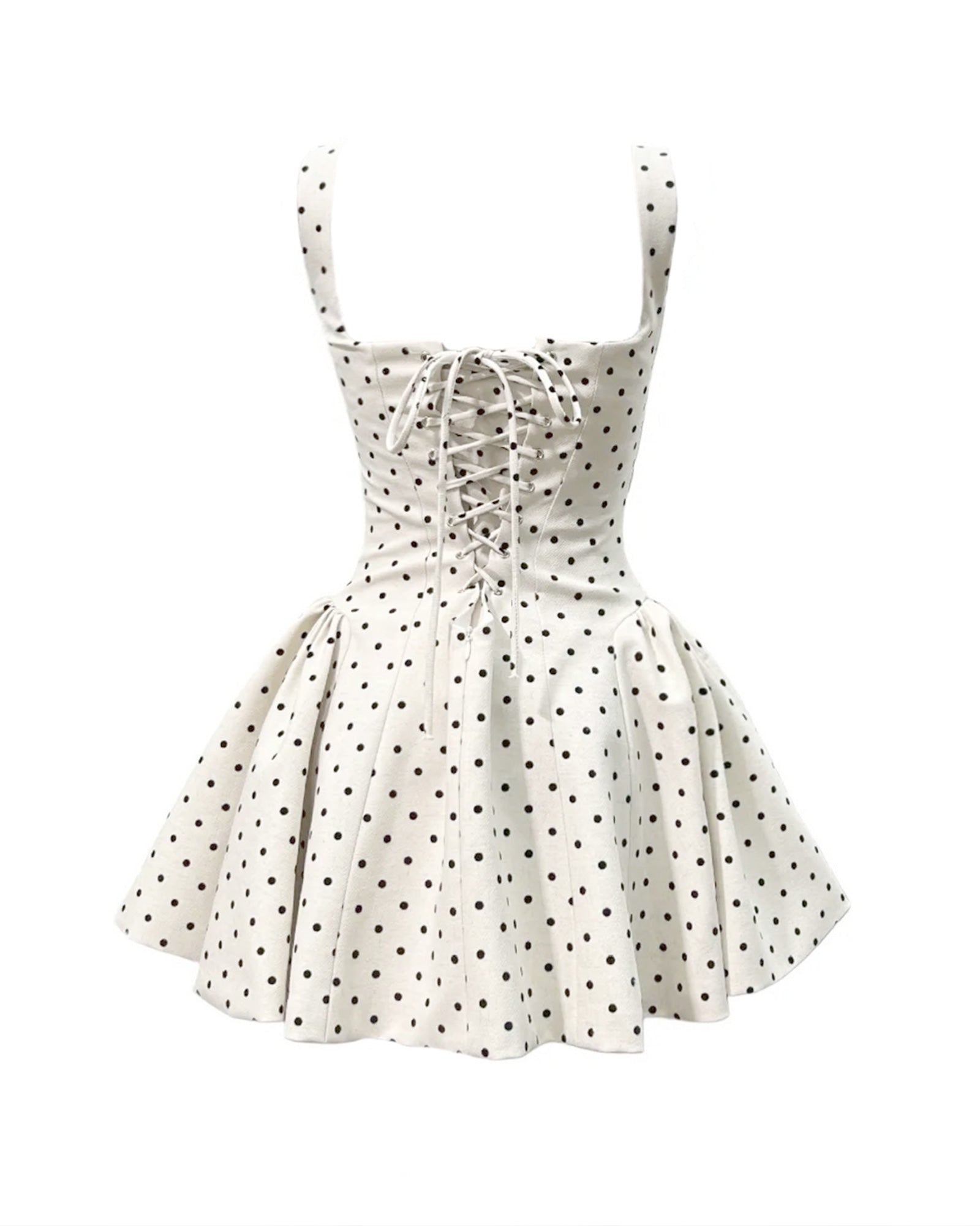 COLETTE Polkadot Corset Mini Dress - Cream – NUIT CHÉRI